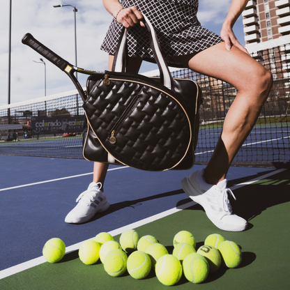 Tennis Bag with Crossbody Strap & Racket Storage