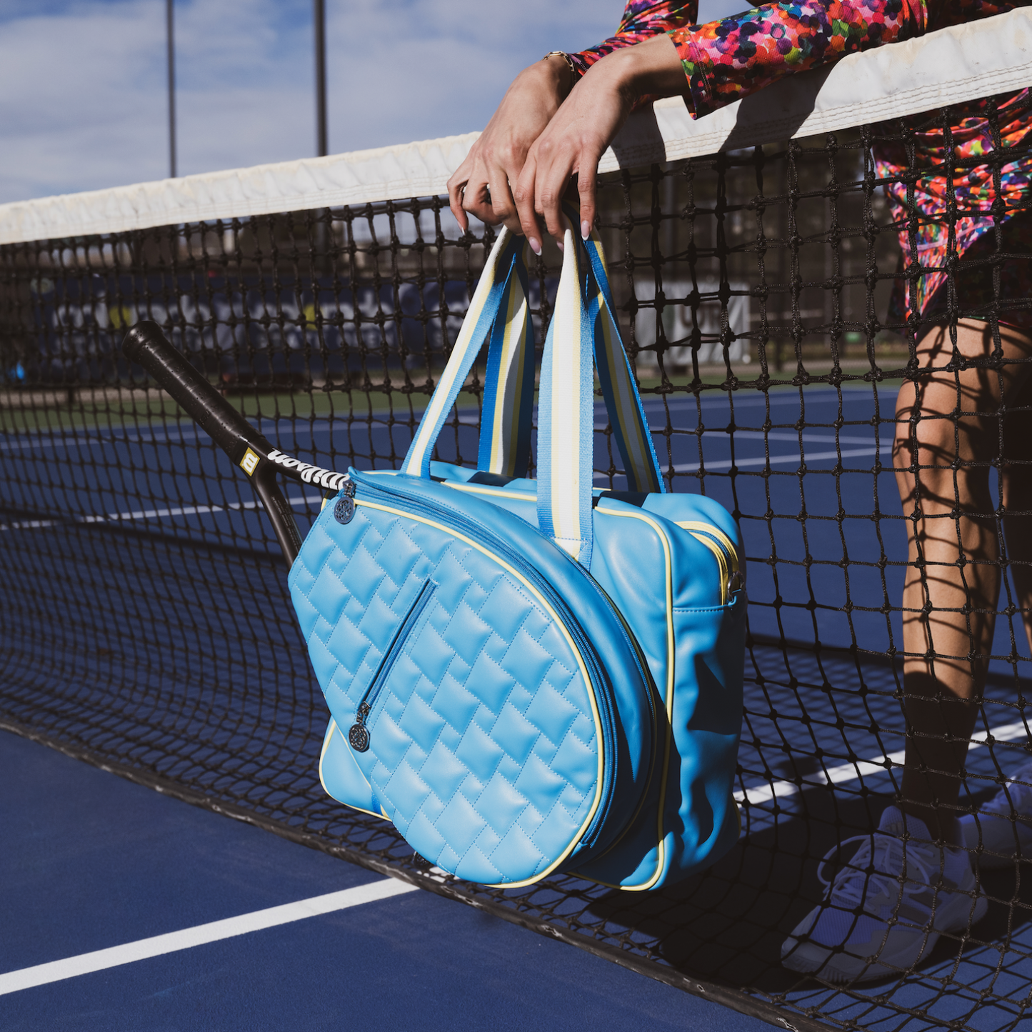 Tennis Bag with Crossbody Strap & Racket Storage